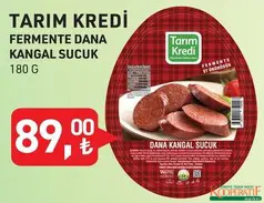 TARIM KREDİ FERMENTE DANA KANGAL SUCUK 180 G TARIM KREDİ FERMENTE DANA KANGAL SUCUK 180 G